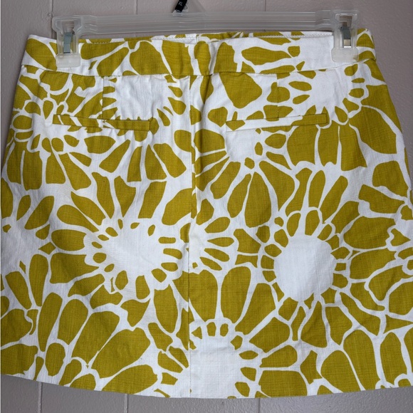 J. Crew Yellow & White Floral Mini Skirt - Picture 2 of 10